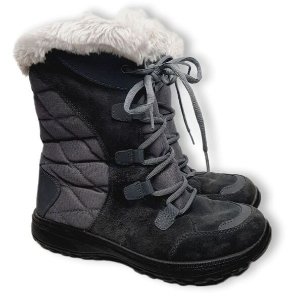 COLUMBIA | Ice Maiden ll Lace-up Snow Winter Boots Waterproof Insulated Sz 7.5 - Picture 1 of 15
